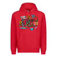 Red emt Premium Hoodie - CowhideDigitalArt
