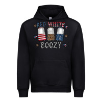Black red white boozy Urban Hoodie - CowhideDigitalArt