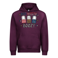 Mauve Wine red white boozy Urban Hoodie - CowhideDigitalArt