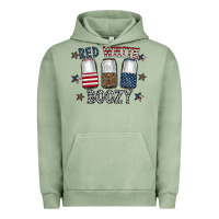 Pigment Oil Green red white boozy Urban Hoodie - CowhideDigitalArt