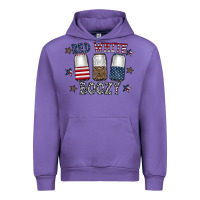Tulip red white boozy Urban Hoodie - CowhideDigitalArt