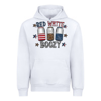 White red white boozy Urban Hoodie - CowhideDigitalArt