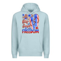 Blue Mist flip flops and freedom Premium Hoodie - HRA Design Shop