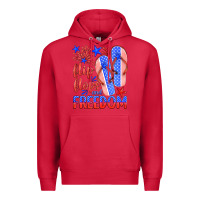 Cardinal flip flops and freedom Premium Hoodie - HRA Design Shop