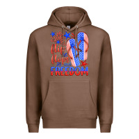 Chestnut flip flops and freedom Premium Hoodie - HRA Design Shop