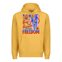 Mustard flip flops and freedom Premium Hoodie - HRA Design Shop