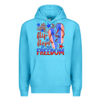 Ocean Blue flip flops and freedom Premium Hoodie - HRA Design Shop
