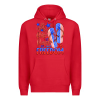 Red flip flops and freedom Premium Hoodie - HRA Design Shop