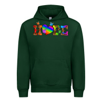 Forest Green lgbtq heart and hope Urban Hoodie - HRA Design Shop