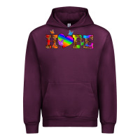 Mauve Wine lgbtq heart and hope Urban Hoodie - HRA Design Shop