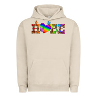 Pigment French Oak lgbtq heart and hope Urban Hoodie - HRA Design Shop