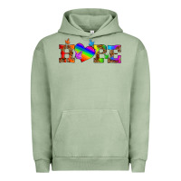 Pigment Oil Green lgbtq heart and hope Urban Hoodie - HRA Design Shop