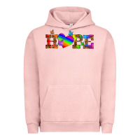 Pigment Salmon lgbtq heart and hope Urban Hoodie - HRA Design Shop