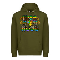 Army Green free dad hugs Premium Hoodie - CowhideDigitalArt