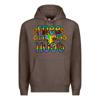 Coffee free dad hugs Premium Hoodie - CowhideDigitalArt