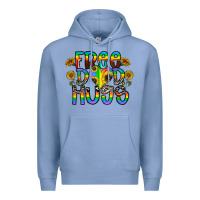 Colony Blue free dad hugs Premium Hoodie - CowhideDigitalArt