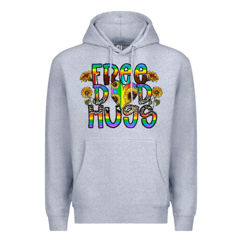 Free Dad Hugs Premium Hoodie by CowhideDigitalArt | Teevron