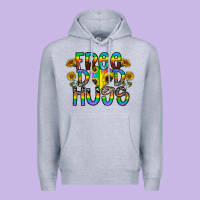 Free Dad Hugs Premium Hoodie Designed By Cowhidedigitalart