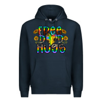 Navy free dad hugs Premium Hoodie - CowhideDigitalArt