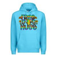 Ocean Blue free dad hugs Premium Hoodie - CowhideDigitalArt