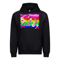 Lgbtq Gender Lesbian Symbol Urban Hoodie | Teevron