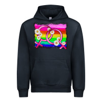 Navy lgbtq gender lesbian symbol Urban Hoodie - HRA Design Shop