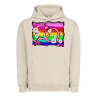 Pigment French Oak lgbtq gender lesbian symbol Urban Hoodie - HRA Design Shop