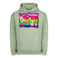 Pigment Oil Green lgbtq gender lesbian symbol Urban Hoodie - HRA Design Shop