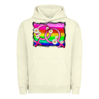 Pigment Pistachio lgbtq gender lesbian symbol Urban Hoodie - HRA Design Shop