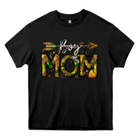 Black Boy Mom Heavy Core Tee - CowhideDigitalArt