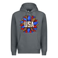 Rock american sunflower Premium Hoodie - HRA Design Shop