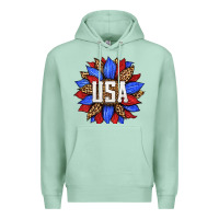 Seafoam american sunflower Premium Hoodie - HRA Design Shop