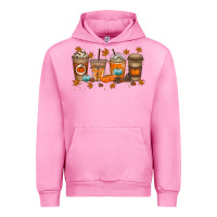 Fuchsia Pink Fall Coffee Drink Urban Hoodie - RacoonDesign