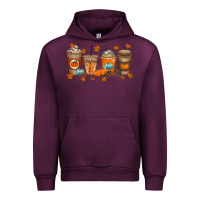 Mauve Wine Fall Coffee Drink Urban Hoodie - RacoonDesign