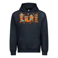 Navy Fall Coffee Drink Urban Hoodie - RacoonDesign
