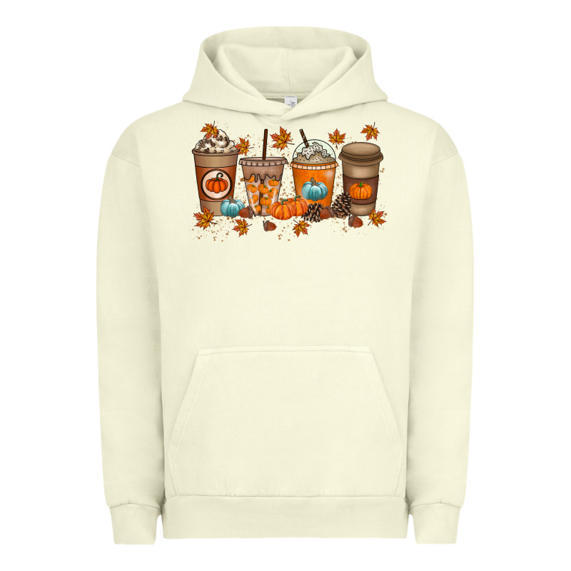 Fall Coffee Drink Urban Hoodie by RacoonDesign | Teevron