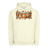 Pigment Pistachio Fall Coffee Drink Urban Hoodie - RacoonDesign