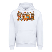 White Fall Coffee Drink Urban Hoodie - RacoonDesign