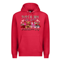Cardinal just  girl who loves valentines day Premium Hoodie - RacoonDesign