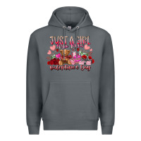 Rock just  girl who loves valentines day Premium Hoodie - RacoonDesign