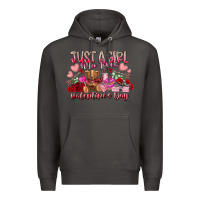Smoke just  girl who loves valentines day Premium Hoodie - RacoonDesign