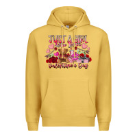 Antique Gold just  girl who loves valentines day Premium Hoodie - RacoonDesign