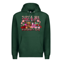 Sports Green just  girl who loves valentines day Premium Hoodie - RacoonDesign