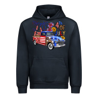 Navy western truck fourth of july america Urban Hoodie - FaDigitalArtStudio
