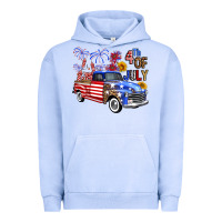 Pigment Grape Ice western truck fourth of july america Urban Hoodie - FaDigitalArtStudio