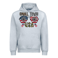 Heather Grey small town usa Urban Hoodie - CowhideDigitalArt