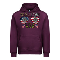 Mauve Wine small town usa Urban Hoodie - CowhideDigitalArt