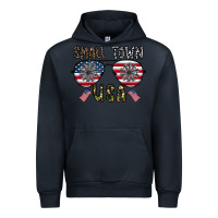 Navy small town usa Urban Hoodie - CowhideDigitalArt