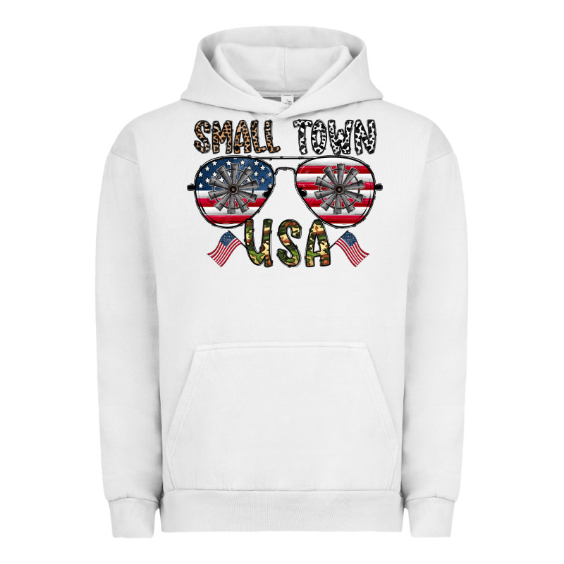 Small Town Usa Urban Hoodie by CowhideDigitalArt | Teevron