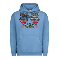 Pigment Pebble Blue small town usa Urban Hoodie - CowhideDigitalArt